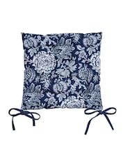 Bedeck of Belfast Midnight Navy Saja Stripe Seat Pad - Image 3 of 3