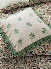V&A Green Verdant Bouquet Cushion Cushion - Image 1 of 5