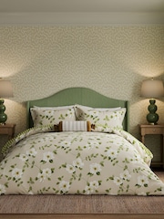 Sanderson Linen Poets Rose 100% Cotton Duvet Set - Image 2 of 6