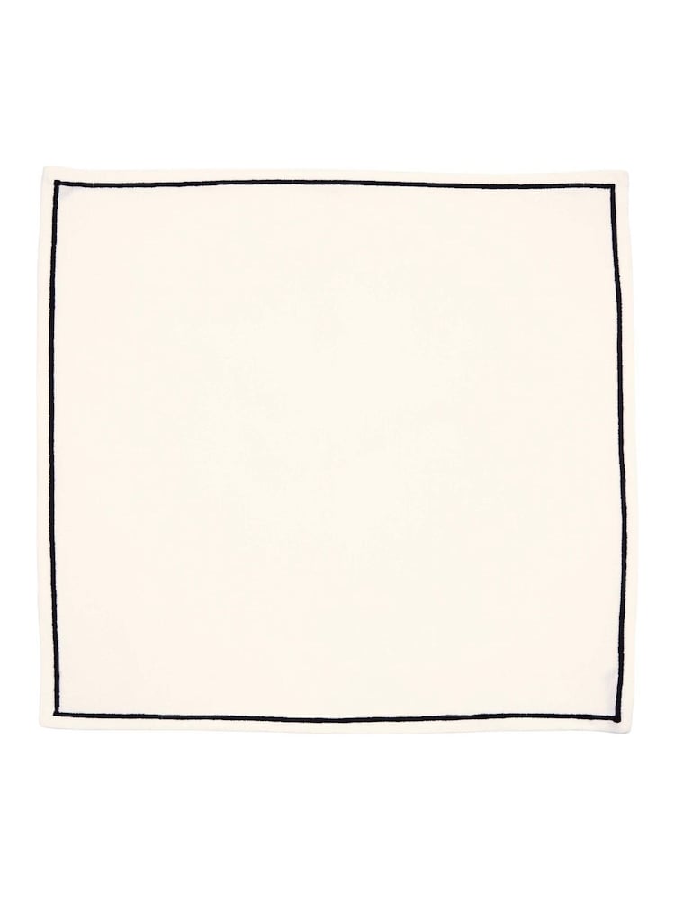 Bedeck of Belfast Set of 4 Charcoal Saja 100% Cotton Napkins - Image 2 of 3