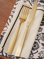 Bedeck of Belfast Set of 4 Charcoal Saja 100% Cotton Napkins - Image 3 of 3