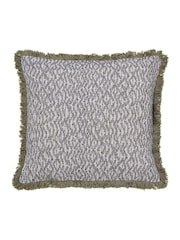 Bedeck of Belfast Charcoal Silver Kaiza Cushion - Image 3 of 4