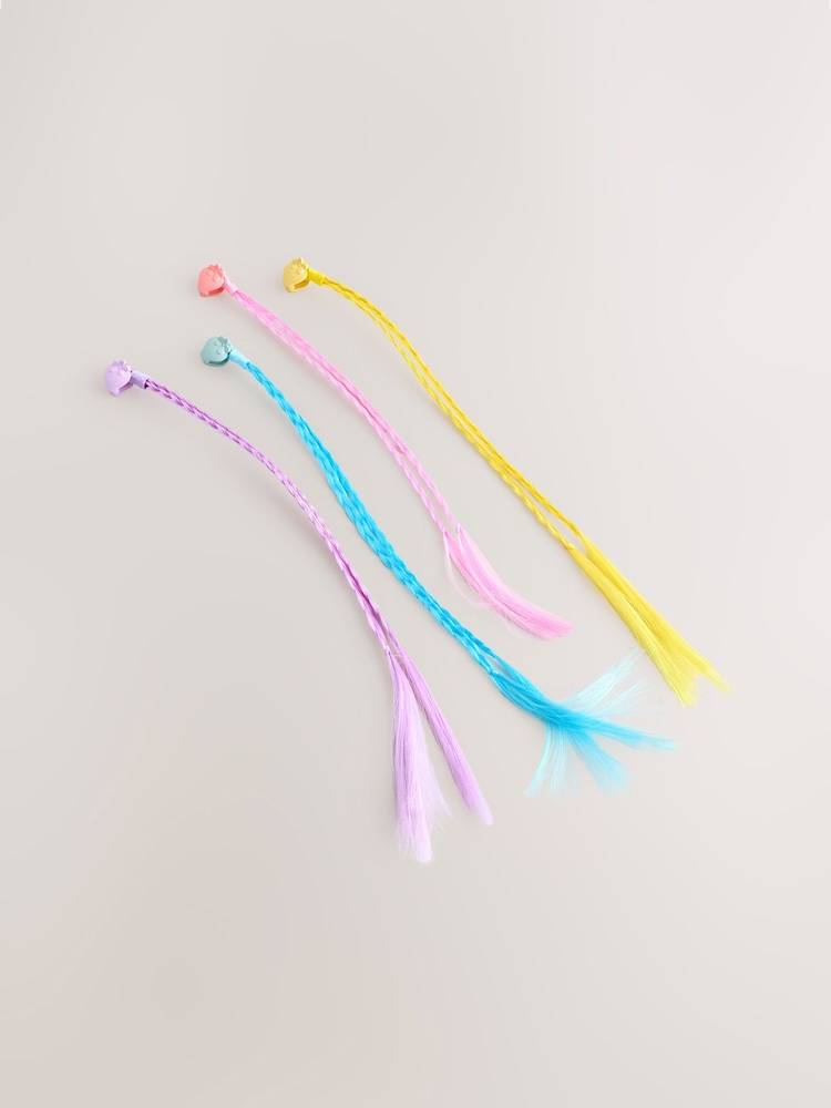 粉色 - Fake Hair Clips 4 Pack - 圖片 1/4