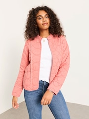 FatFace Pink Quilted Jacket - Image 1 of 6