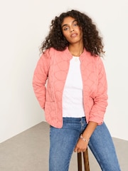 FatFace Pink Quilted Jacket - Image 4 of 6