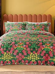 Morris & Co Sunburst Campanula 220 Thread Count Duvet Set - Image 1 of 6