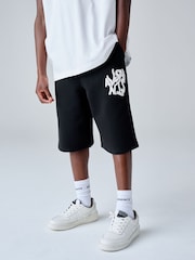 smALLSAINTS Black Orlando Bermuda Sweat Shorts - Image 1 of 9