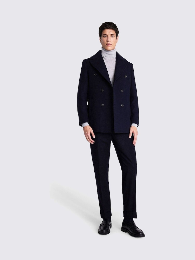 MOSS Blue Peacoat - Image 2 of 4 MOSS Blue Peacoat - Image 2 of 4