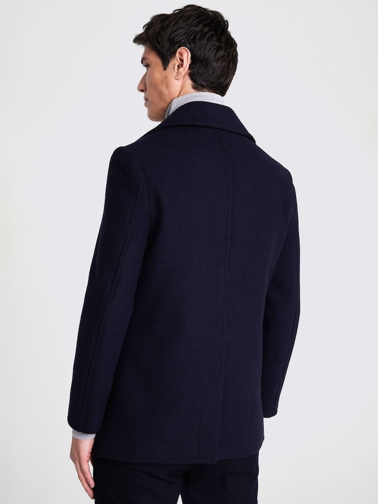 MOSS Blue Peacoat - Image 4 of 4 MOSS Blue Peacoat - Image 4 of 4