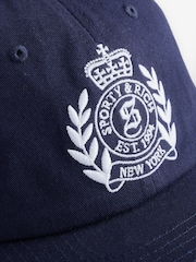 Sporty & Rich Light Blue New York Crest Embroidered Cap - Image 2 of 3