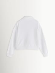 Sporty & Rich White New York Crest Embroidered Sweat Shirt - Image 7 of 9