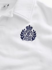 Sporty & Rich White New York Crest Embroidered Sweat Shirt - Image 9 of 9