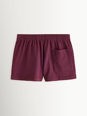 Sporty & Rich Red Syracuse Embroidered Disco Shorts - Image 7 of 10