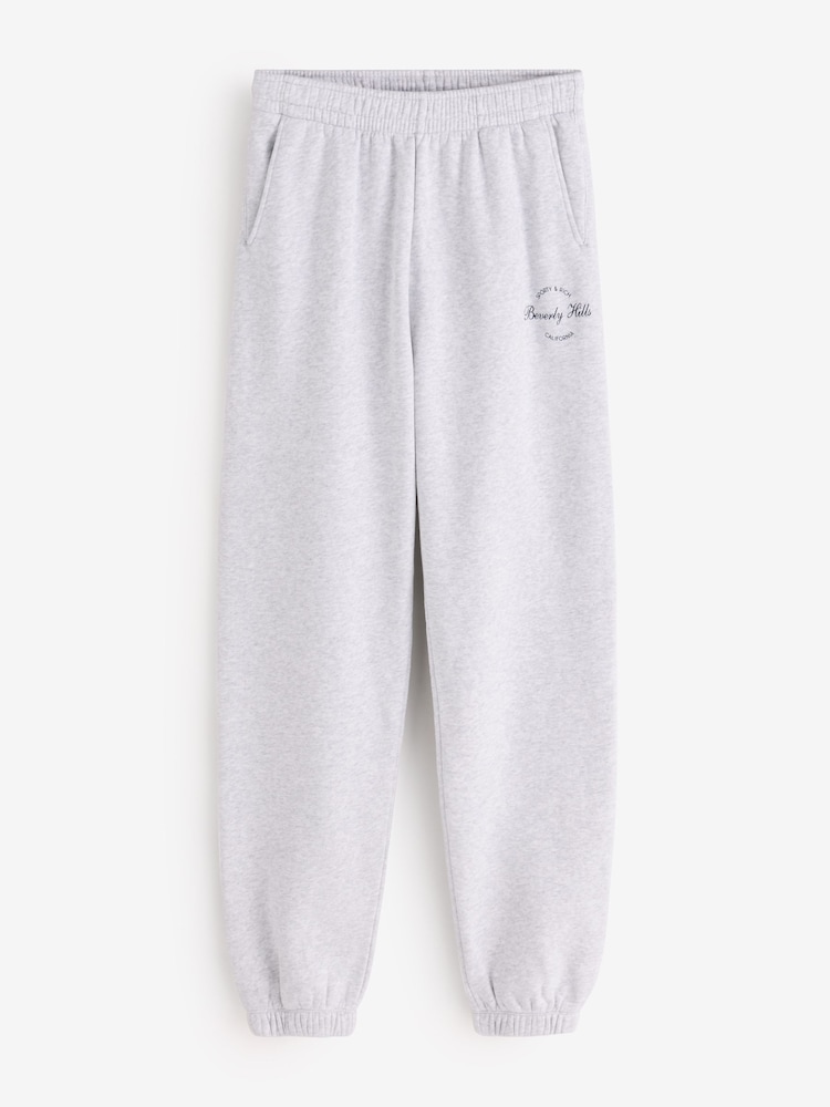 Sporty & Rich Grey Beverly Script Joggers - Image 1 of 4