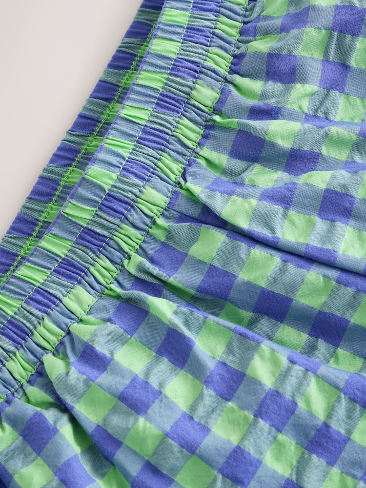 Vichy bleu et vert - Pantalons Pullon Barrel (3-16ans) - Image 8 de 8