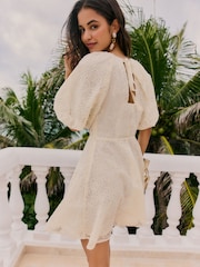 Friends Like These White Puff sleeve Lace Mini Dress - Image 5 of 5