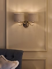 Chrome Burford 2 Light Wall Light - Image 1 of 5