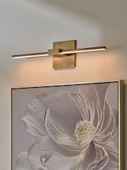 Brass Virginia Rechargeable Picture Light - Image 1 of 6