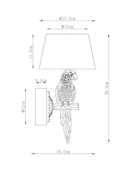 Gold Coco Left Hand Rechargeable Right Hand Wall Light - Image 3 of 6