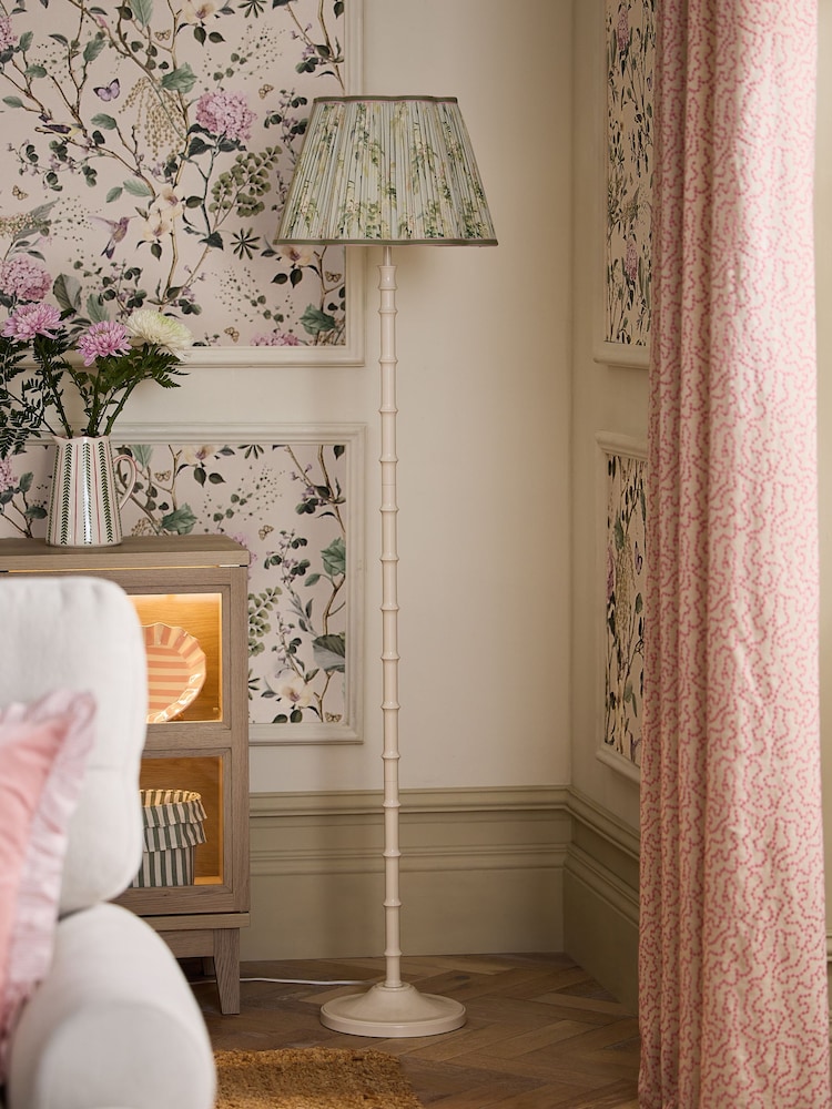 White Elliot Floor Lamp - Image 2 of 6