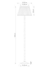 White Elliot Floor Lamp - Image 3 of 6