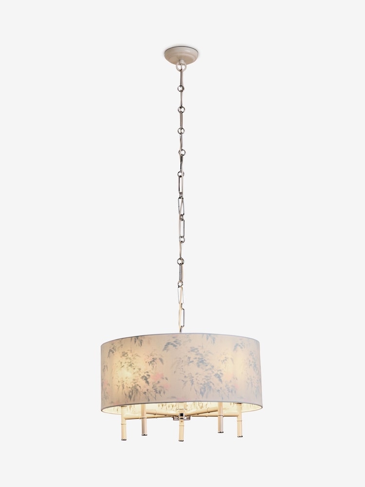 White Elliot 5 Light Chandelier - Image 5 of 5