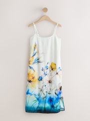 Placement Floral Print Midi Slip Summer Dress - Image 1 of 3
