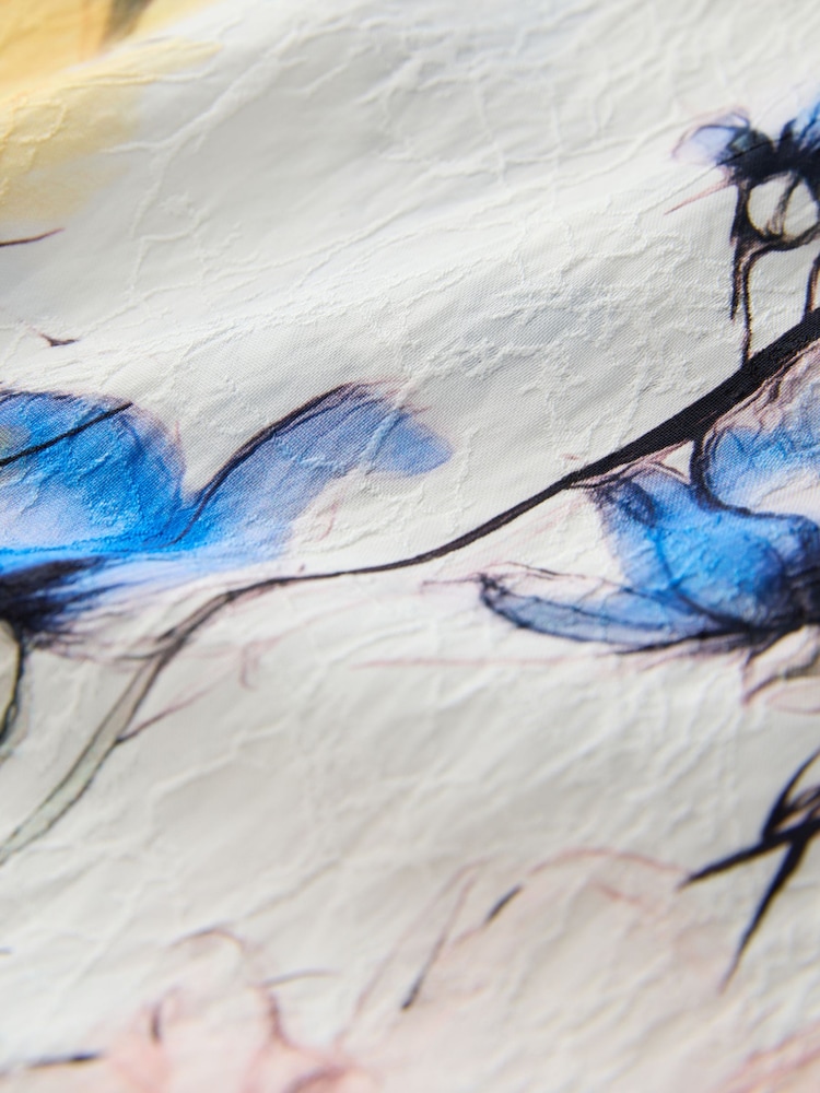 Placement Floral Print Midi Slip Summer Dress - Image 3 of 3