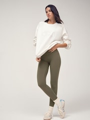 OSIA White Crew Neck Oversized Sweatshirt - Image 1 of 4