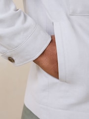 Light Grey N. Premium Linen Blend Herringbone Jacket - Image 7 of 11