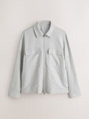 Light Grey N. Premium Linen Blend Herringbone Jacket - Image 8 of 11