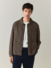 棕色 - N. Premium 格纹工装夹克 - 图片2 / 10