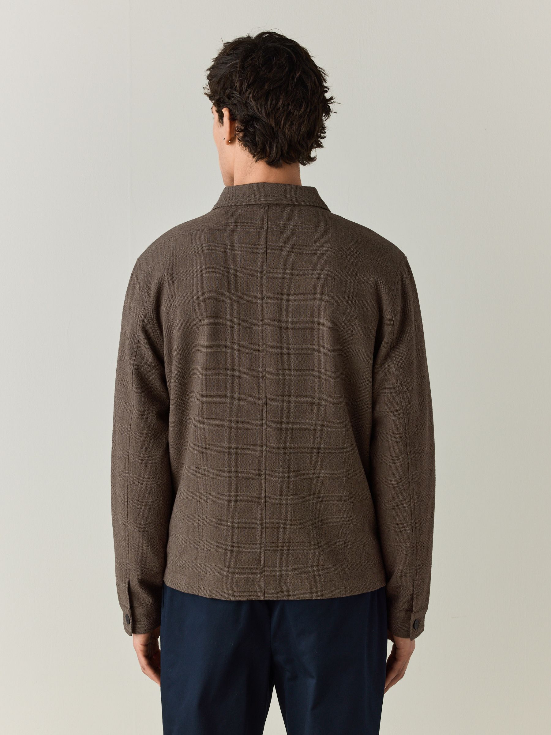 Buy Brown N. Premium Check Chore Jacket from Next USA