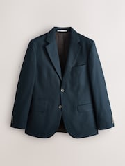 Navy Blue Muscle Fit N. Premium Linen Blend Blazer with Stretch and Tencel Lyocell - Image 7 of 11