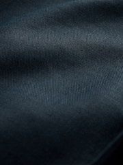 Navy Blue Muscle Fit N. Premium Linen Blend Blazer with Stretch and Tencel Lyocell - Image 9 of 11