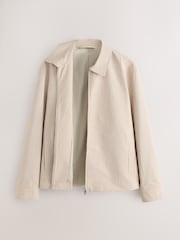 Neutralny - Textured Gingham Zip Through Jacket - Obraz 7 z 10