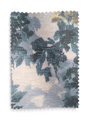 Yellow Floral Tapestry Print Boucle Chenille Upholstery Swatch - Image 1 of 1