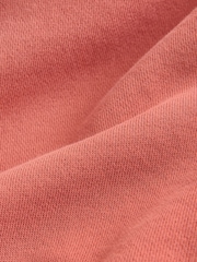 Light Orange Cotton Rich Lightweight Jersey Zip Through Hoodie - Image 9 of 9