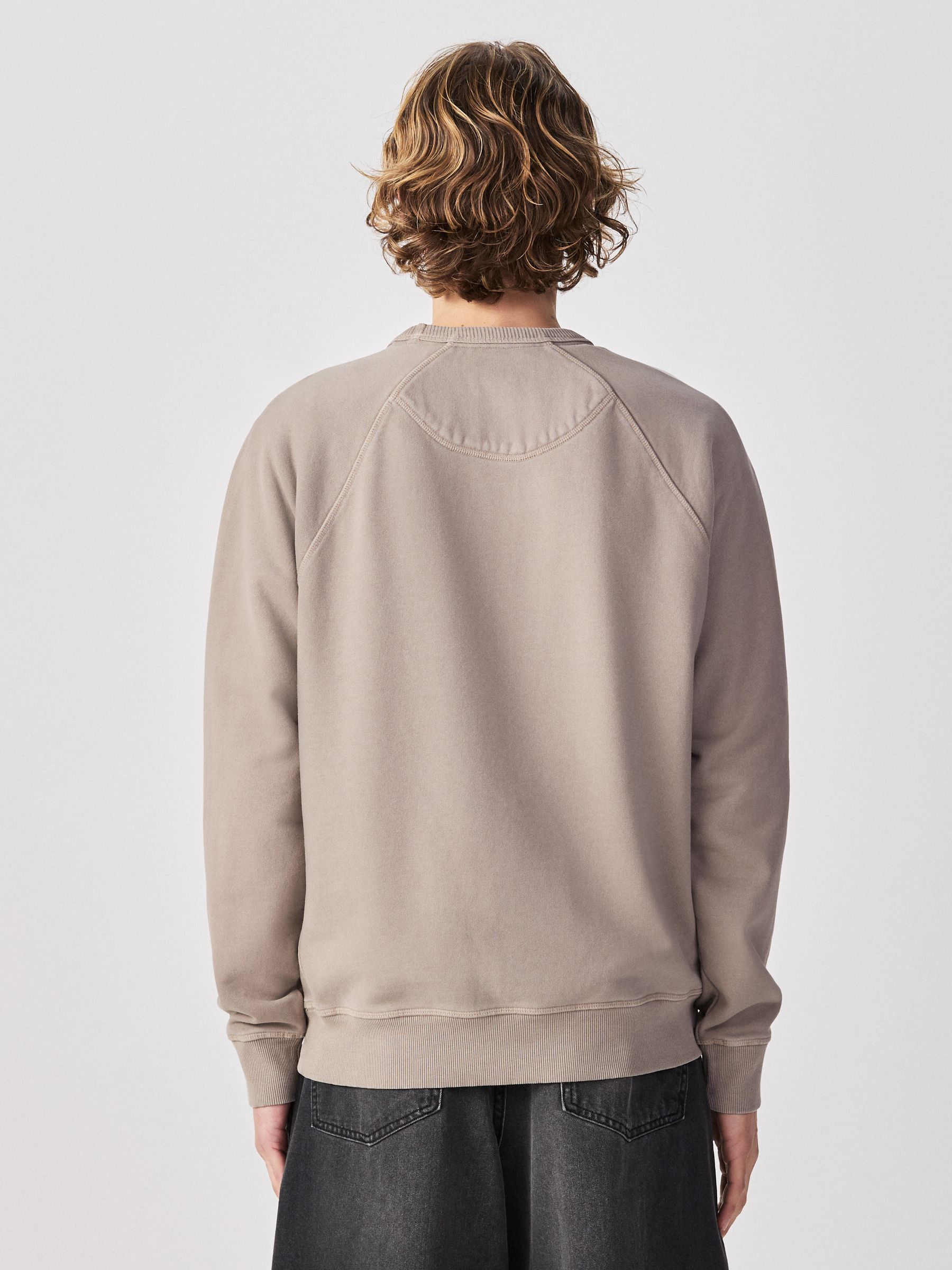 Buy Light Stone Heavyweight Garment Washed Crew Sweatshirt from