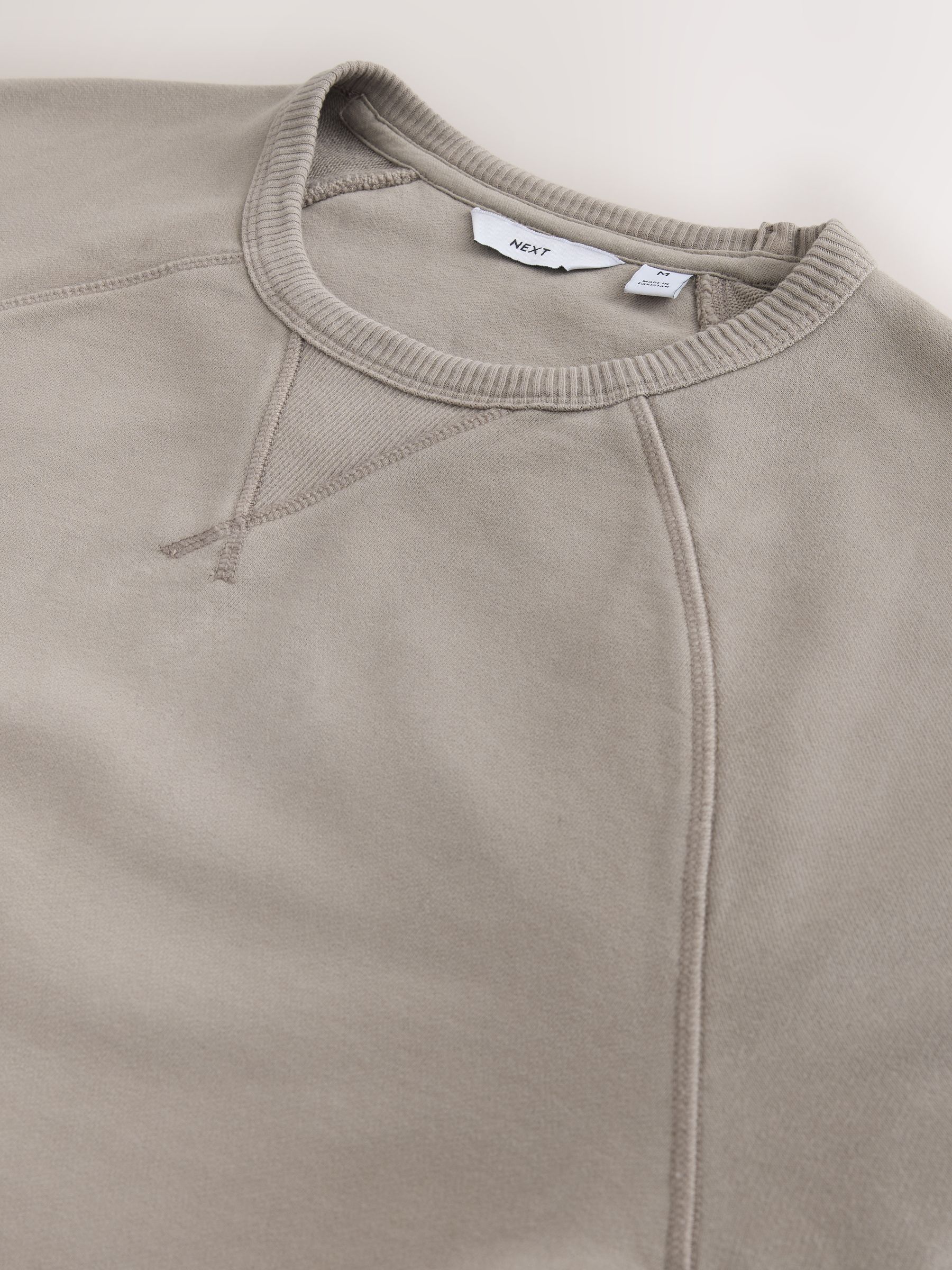 Buy Light Stone Heavyweight Garment Washed Crew Sweatshirt from