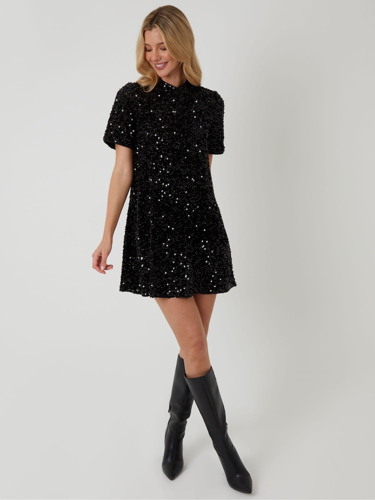 crochet knit dress long sleeve Cozumel Dress