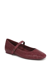 Vionic Red Alameda Wide Fit Arch Support Mary Jane Shoes - Image 3 of 7