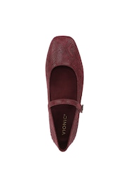 Vionic Red Alameda Wide Fit Arch Support Mary Jane Shoes - Image 6 of 7