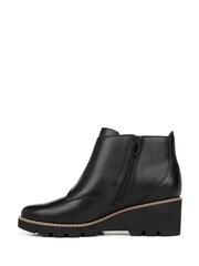 Vionic Abby Wide Fit Arch Support Ankle Black Boots - Image 2 of 7