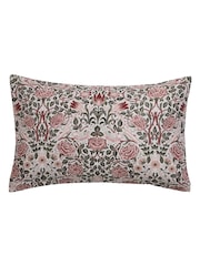 William Morris At Home Set of 2 Brick Pink or Sage Green Rose 220 Thread Count Pillowcases - Image 5 of 6