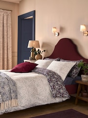 William Morris At Home Set of 2 Indigo or Raspberry Blue Flowerpot 220 Thread Count Pillowcases - Image 4 of 6