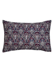 William Morris At Home Set of 2 Indigo or Raspberry Blue Flowerpot 220 Thread Count Pillowcases - Image 5 of 6