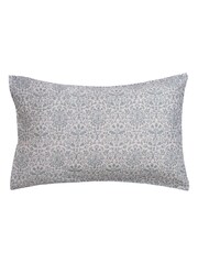 William Morris At Home Set of 2 Indigo or Raspberry Blue Flowerpot 220 Thread Count Pillowcases - Image 6 of 6