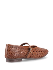 Brun - Hush Puppies Delaney vevde Mary Jane-sko - Bilde 5 av 6