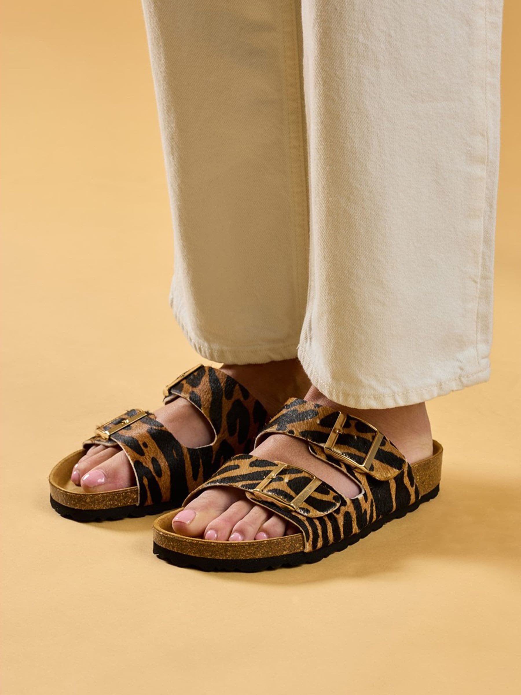 Hush Puppies Women's Animal Brixley Mule Sandals